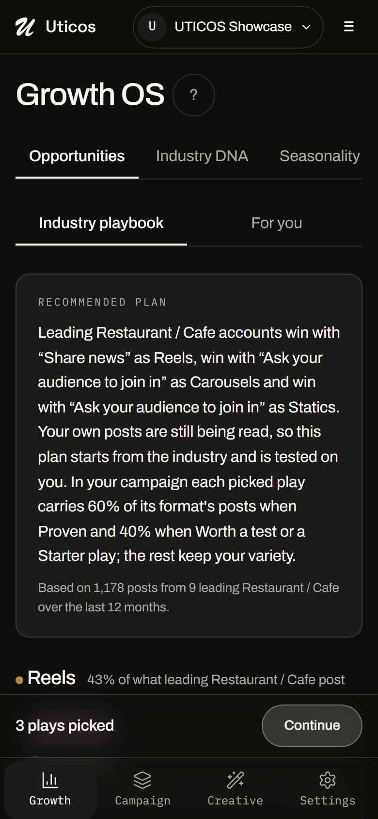 Growth OS — the plays that win in your industry